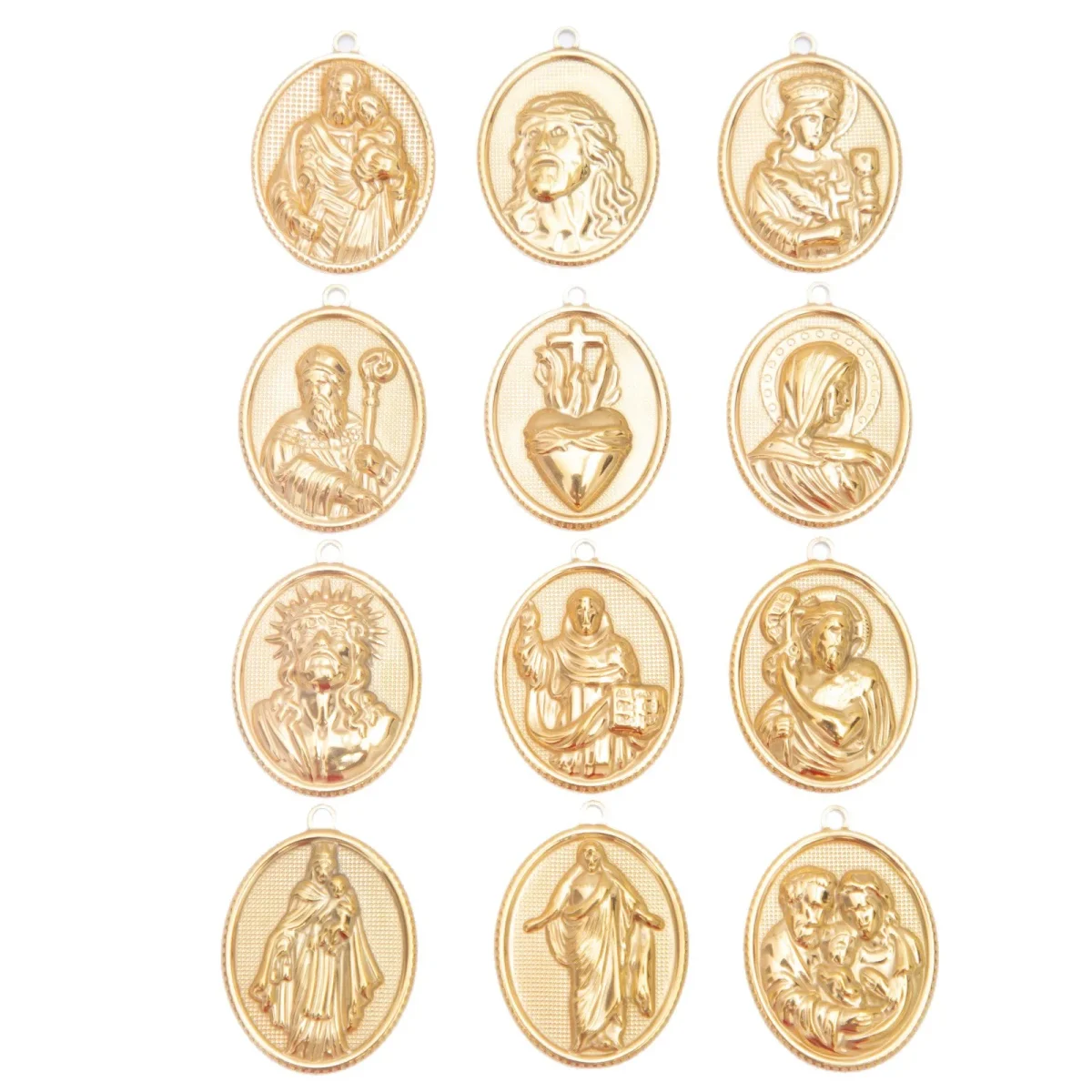 Wholesale Stainless Steel Catholic Religious Figure Gold Plated Pendant DIY Jewelry Accessories - Image 5