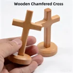 Wholesale Wooden Cross Ornament Large Vintage Home Desktop Decor Easter Decoration Tabletop Craft Gift - Image 6
