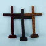 Wooden Cross Ornament Home Desktop Office Decoration Easter Wood Craft Wholesale - Image 3