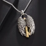 Zinc Alloy Athena retro pendant fashion Virgin necklace redemption bright angel wings Muse - Image 4