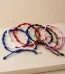 Catholic Rosary Bracelet Colorful Woven Rosary Knot Bracelet Wholesale 11-knot Rope Bracelet with Crucifix Charm
