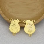 Wholesale Vintage Religious Metal Bead Catholicism Rosary Pendant Connector DIY Jewelry Accessories - Image 4