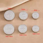 Wholesale 304 Stainless Steel Round Spacer Beads Double Sided Vintage DIY Jewelry Making Accessories 8mm 10mm 12mm - Image 2