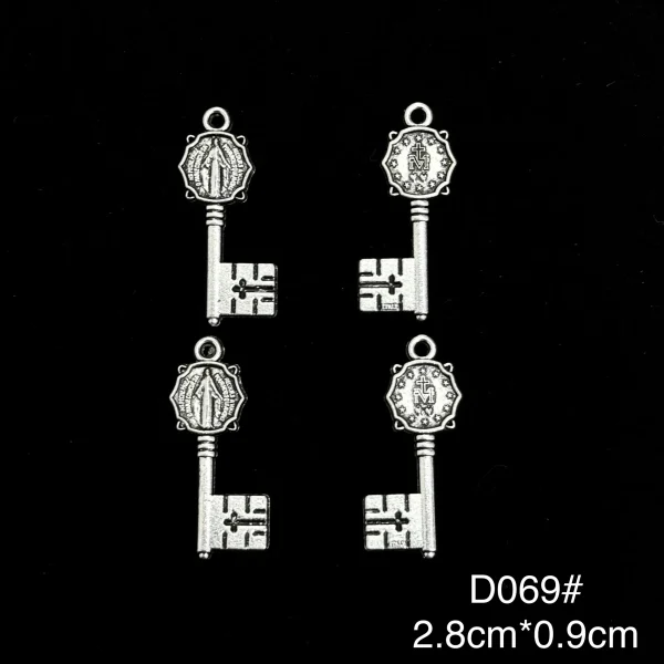 Wholesale Zinc Alloy Rhinestone Pendant Catholic Rosary DIY Jewelry Accessories