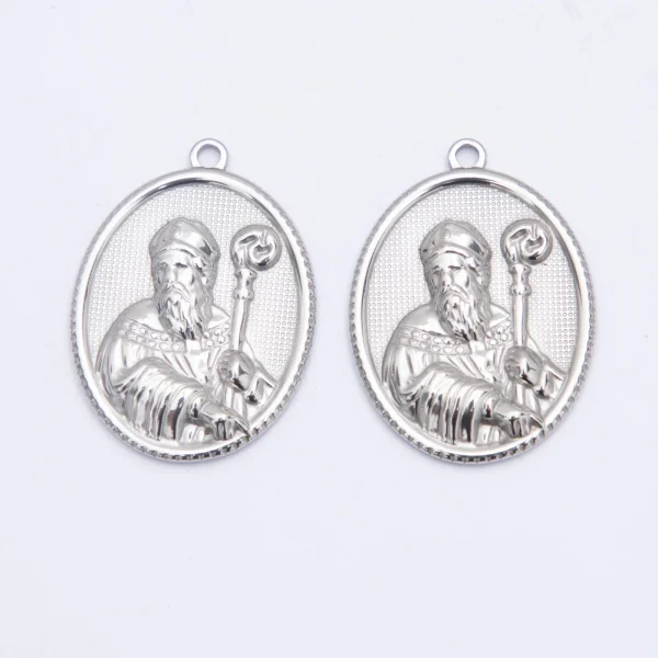 Wholesale Stainless Steel Religious Figure Pendant Necklace Vintage DIY Jewelry Accessories Unisex