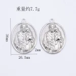 Wholesale Stainless Steel Religious Figure Pendant Necklace Vintage DIY Jewelry Accessories Unisex - Image 2