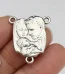 Wholesale Vintage Religious Metal Bead Catholicism Rosary Pendant Connector DIY Jewelry Accessories