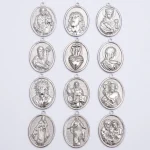 Wholesale Stainless Steel Religious Figure Pendant Necklace Vintage DIY Jewelry Accessories Unisex