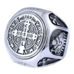 Wholesale Stainless Steel Orthodox Cross Signet Ring Vintage Religious Jewelry Unisex - Image 4