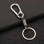 Wholesale Zinc Alloy Carabiner Keychain Spring Clip Key Holder Durable Waist Hanging Gift for Men Women - Image 4