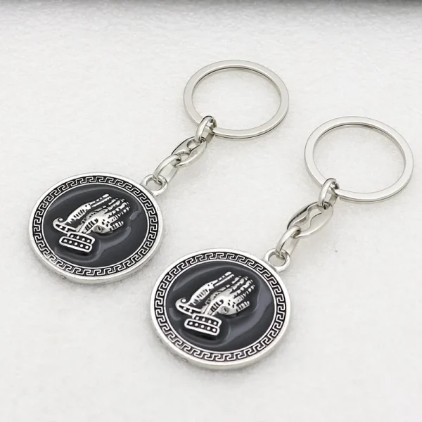 Wholesale Zinc Alloy Enamel Religious Keychain Necklace Retro Keychain Accessories