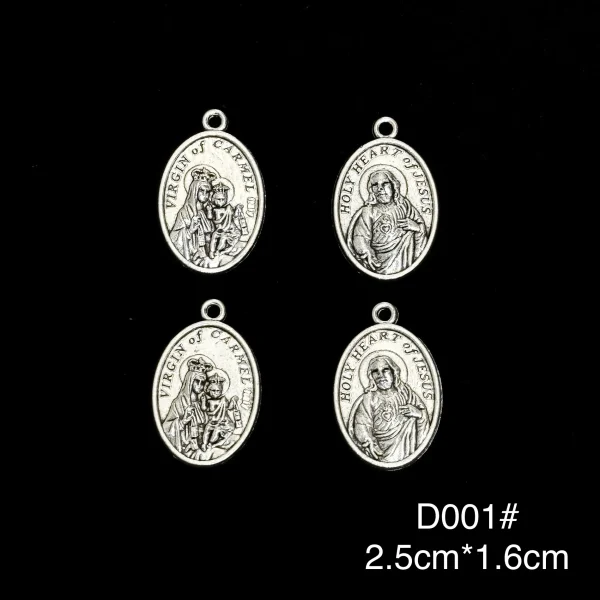 Wholesale Zinc Alloy Rhinestone Pendant Catholic Rosary DIY Jewelry Accessories