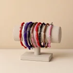 Catholic Rosary Bracelet Colorful Woven Rosary Knot Bracelet Wholesale 11-knot Rope Bracelet with Crucifix Charm - Image 2