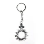Wholesale Durable Embossed Zinc Alloy Catholic-themed Silver Keychains Event Gifts - Image 2