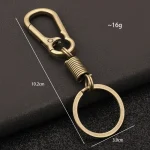 Wholesale Zinc Alloy Carabiner Keychain Spring Clip Key Holder Durable Waist Hanging Gift for Men Women - Image 2