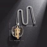 Zinc Alloy Athena retro pendant fashion Virgin necklace redemption bright angel wings Muse - Image 2
