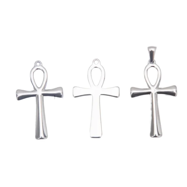 Wholesale Stainless Steel Celtic Knot Cross Pendant Necklace Gothic Vintage Jewelry Accessories Factory Direct
