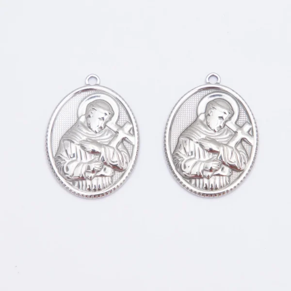 Wholesale Stainless Steel Religious Figure Pendant Necklace DIY Jewelry Accessories Unisex Vintage