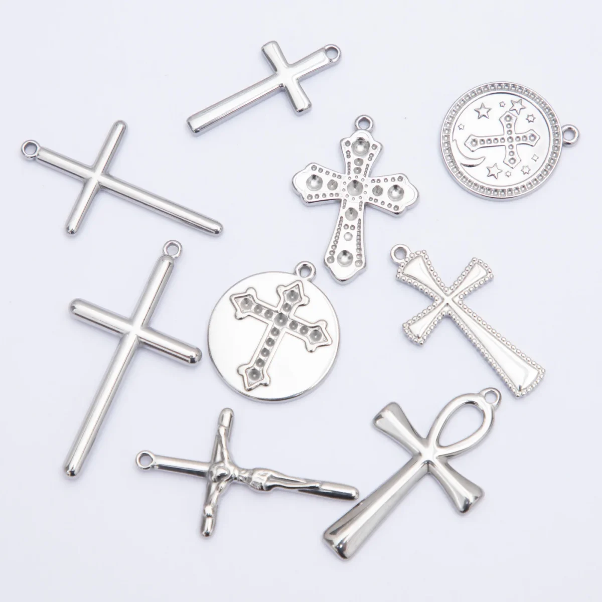 Wholesale Stainless Steel Celtic Knot Cross Pendant Necklace Gothic Vintage Jewelry Accessories Factory Direct - Image 3
