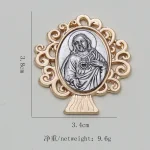 Wholesale Zinc Alloy Religious Pendant Necklace Keychain Charm DIY Jewelry Accessories - Image 3