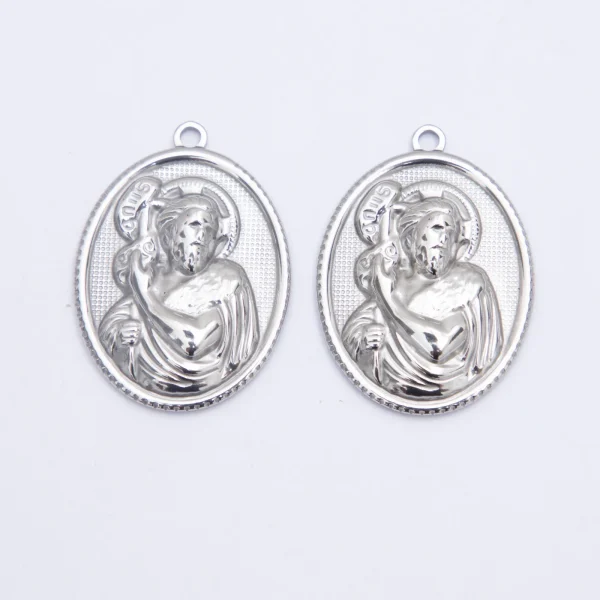 Wholesale Stainless Steel Religious Figure Pendant Necklace Vintage DIY Jewelry Accessories Unisex