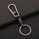 Wholesale Zinc Alloy Carabiner Keychain Spring Clip Key Holder Durable Waist Hanging Gift for Men Women - Image 5