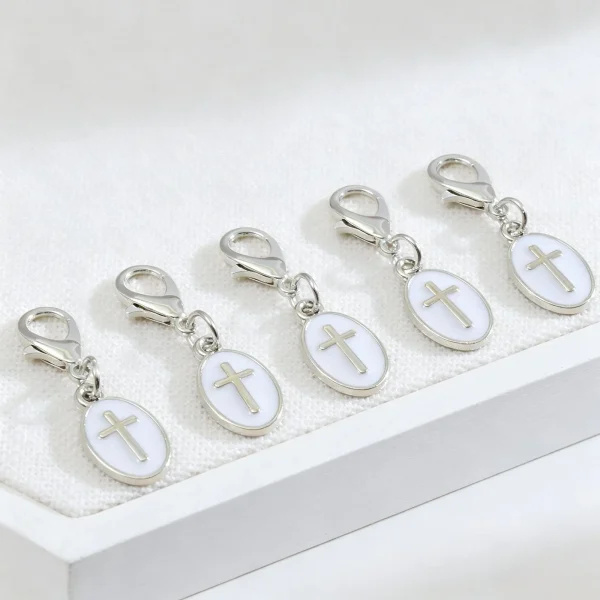 Wholesale Zinc Alloy Geometric Cross Pendant Charm DIY Jewelry Accessories Necklace Bracelet Earring Findings