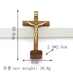 Wholesale Wooden Cross Jesus Ornament Vintage Religious DIY Craft Home Decoration - Image 6