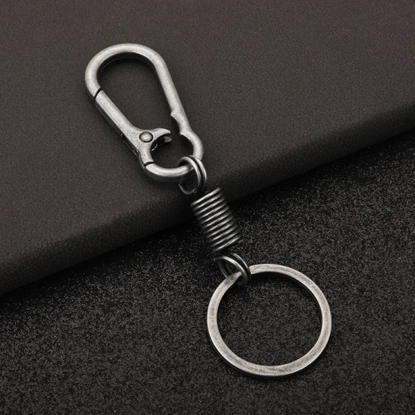 Wholesale Zinc Alloy Carabiner Keychain Spring Clip Key Holder Durable Waist Hanging Gift for Men Women