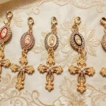 Wholesale Zinc Alloy Rhinestone Cross Keychain Charm Keyring Accessories Durable - Image 5