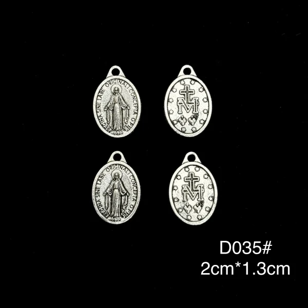 Wholesale Zinc Alloy Rhinestone Pendant Catholic Rosary DIY Jewelry Accessories
