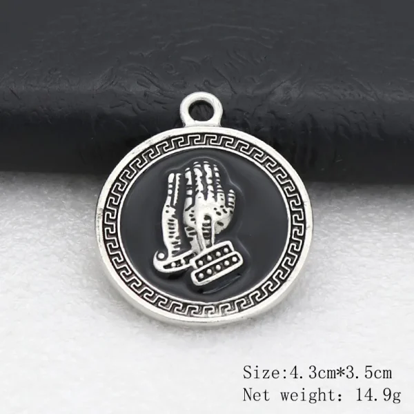 Wholesale Zinc Alloy Enamel Religious Keychain Necklace Retro Keychain Accessories
