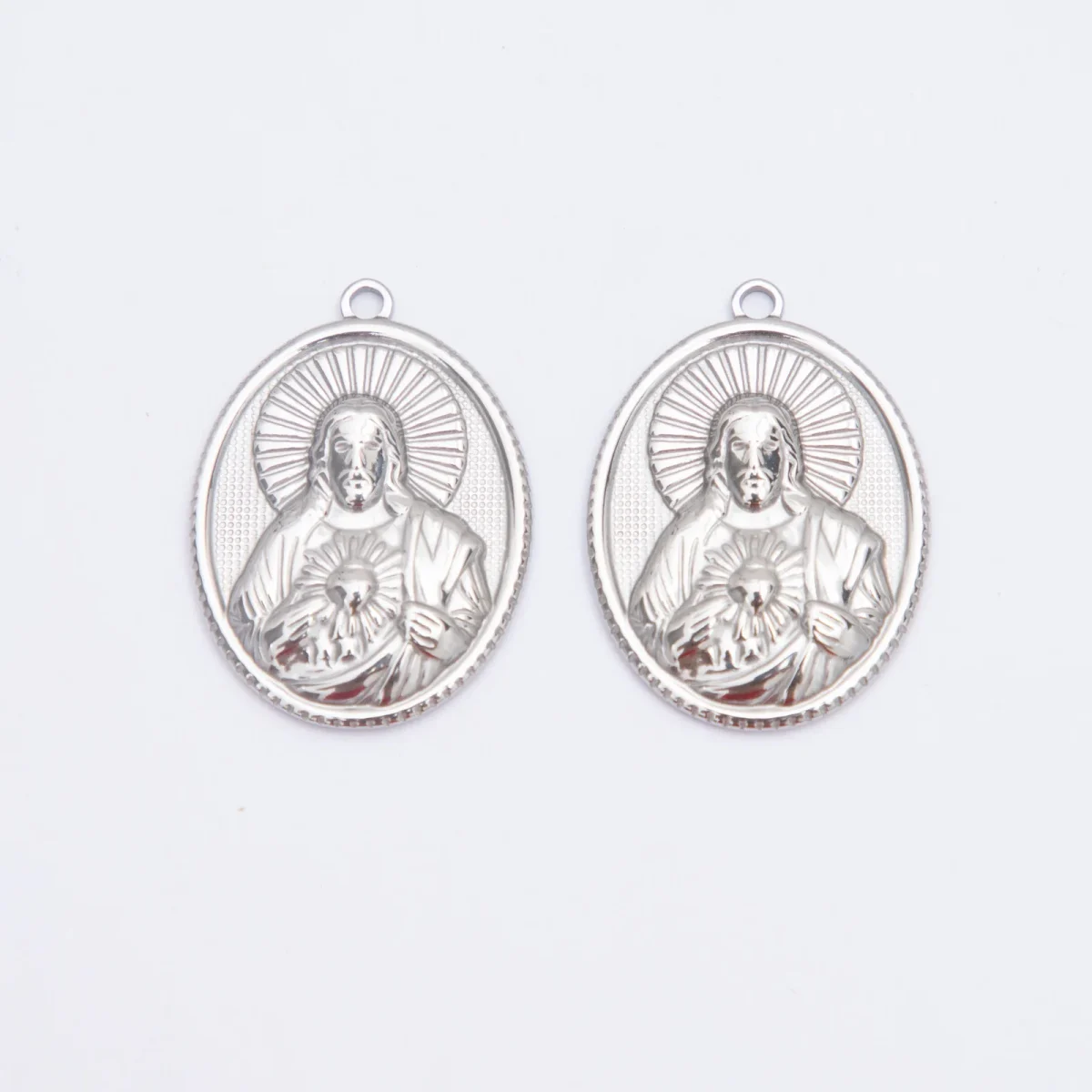 Wholesale Stainless Steel Religious Figure Pendant Necklace DIY Jewelry Accessories Unisex Vintage - Image 6