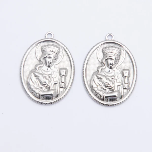 Wholesale Stainless Steel Religious Figure Pendant Necklace Vintage DIY Jewelry Accessories Unisex