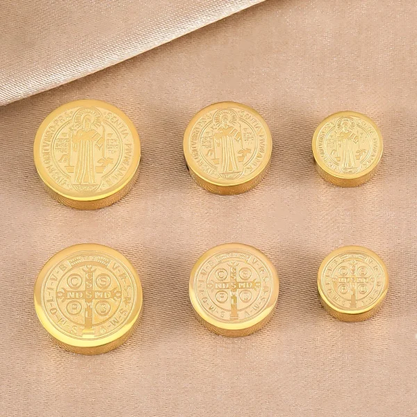 Wholesale 304 Stainless Steel Round Spacer Beads Double Sided Vintage DIY Jewelry Making Accessories 8mm 10mm 12mm