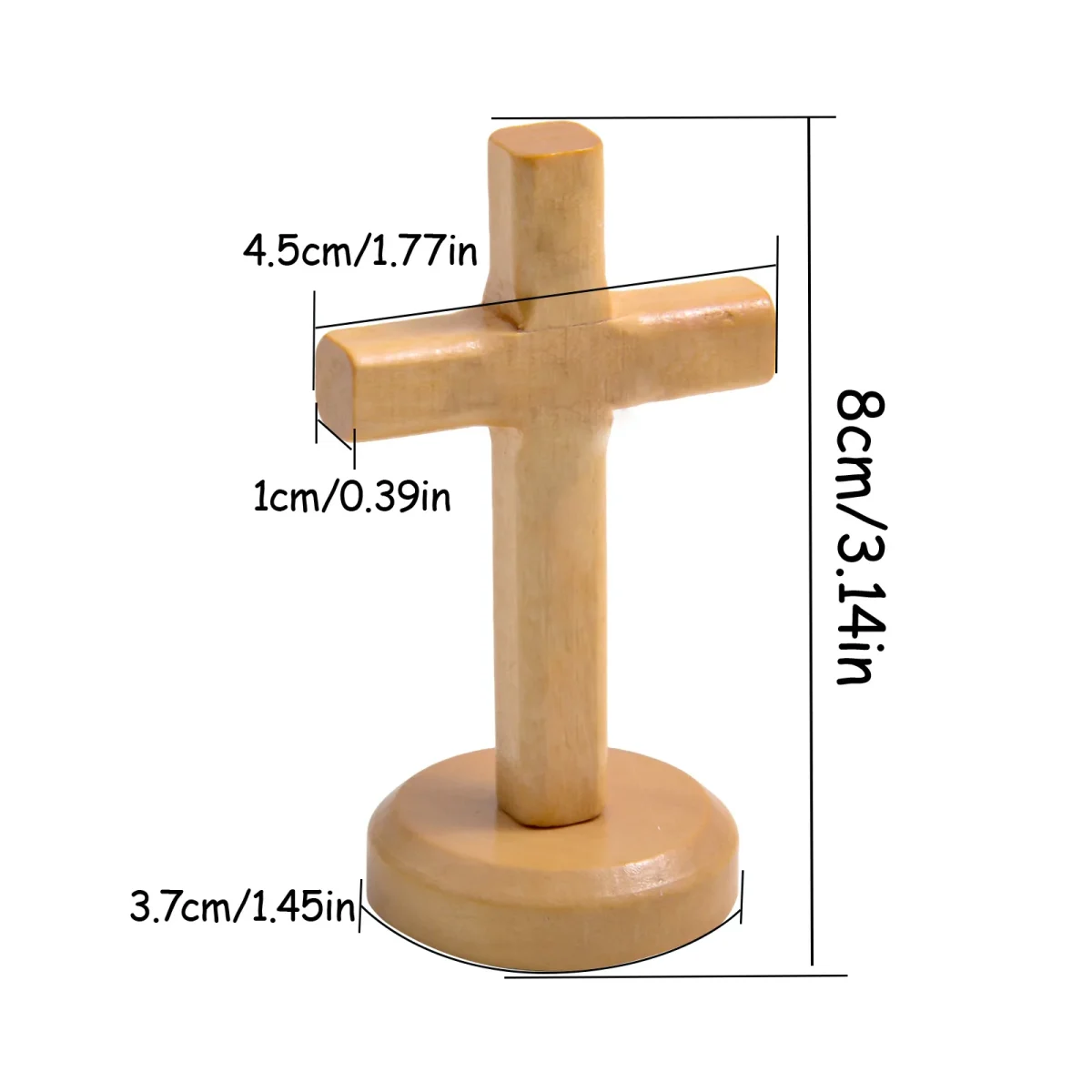 Wholesale Wooden Cross Ornament Large Vintage Home Desktop Decor Easter Decoration Tabletop Craft Gift - Image 5