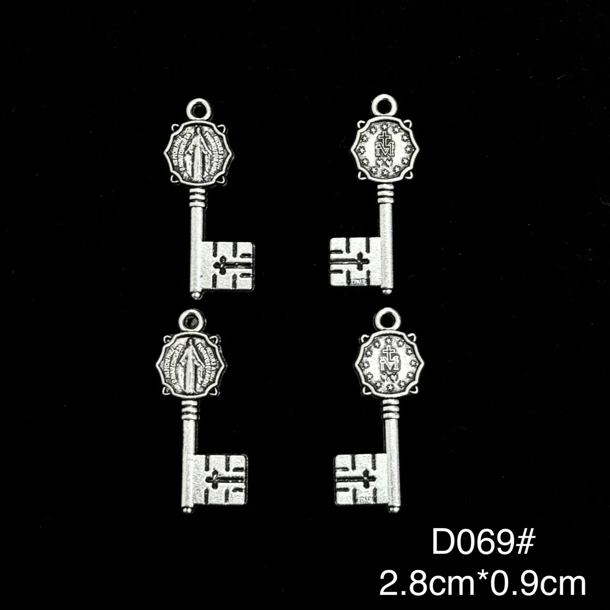 Wholesale Zinc Alloy Rhinestone Pendant Catholic Rosary DIY Jewelry Accessories - Image 2