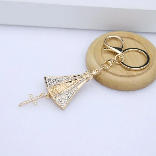 Wholesale Zinc Alloy Vintage Embossed Rose Gold Keychain Charm Keychain Key Ring Accessories Gift