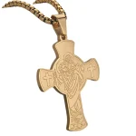 Wholesale Stainless Steel Cross Pendant Necklace Men Women Vintage Punk Jewelry DIY Accessories - Image 5