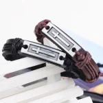 Wholesale Metal Alloy PU Leather Cross Charm Bracelet Religious Wristband Men Women Fashion Jewelry Accessories - Image 2