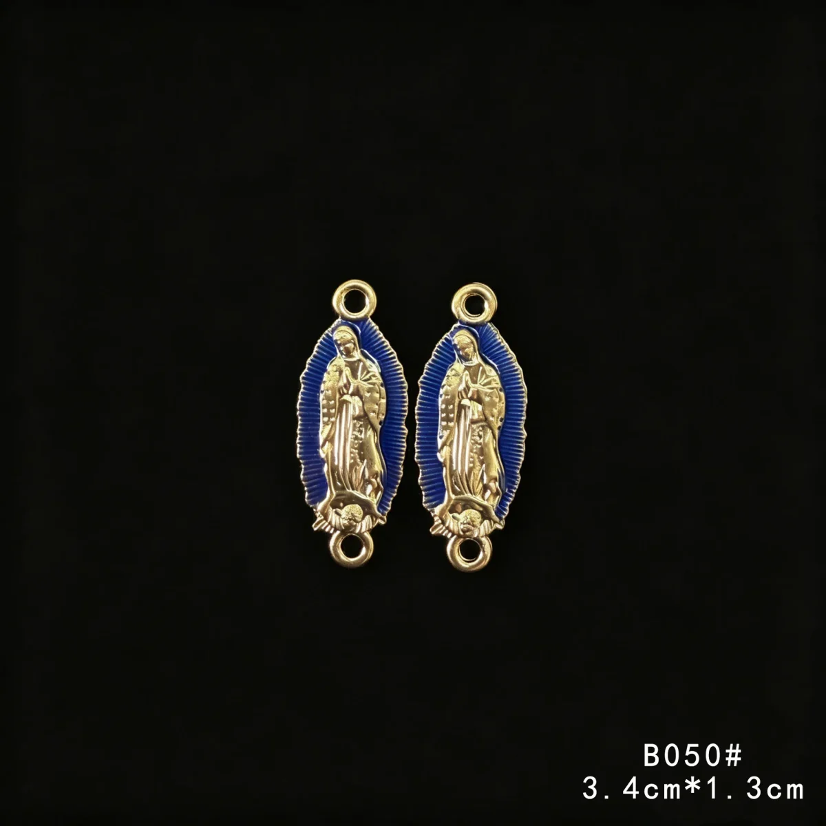 Wholesale Catholic Alloy Charm Pendant Two Hole Connector DIY Necklace Bracelet Jewelry Accessories - Image 3