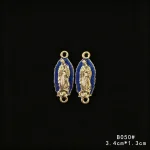 Wholesale Catholic Alloy Charm Pendant Two Hole Connector DIY Necklace Bracelet Jewelry Accessories - Image 3