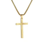 Wholesale Stainless Steel Cross Pendant Necklace Unisex Minimalist Titanium Steel Jewelry Gift - Image 5
