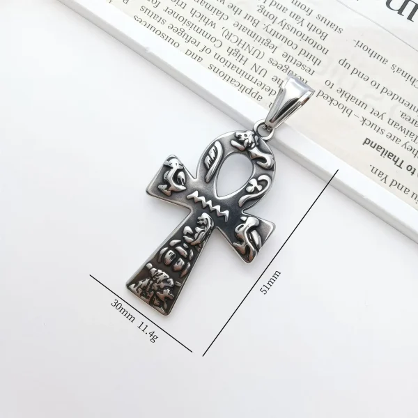 Wholesale Stainless Steel Cross Pendant Necklace Vintage Religious Jewelry Accessories Unisex DIY Gift