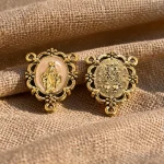 Wholesale Zinc Alloy Enamel Human Figure Pendant Charm DIY Jewelry Accessories Vintage Multicolor Three Hole Connector - Image 4