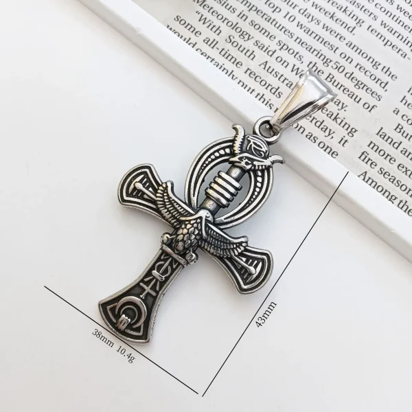 Wholesale Stainless Steel Cross Pendant Necklace Vintage Religious Jewelry Accessories Unisex DIY Gift