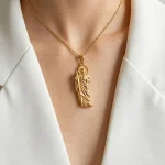 Wholesale Stainless Steel Gold Plated Saint Jude Religious Pendant Necklace Hip Hop Jewelry Accessories Unisex - Image 4