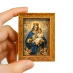 Catholic Oil Painting Fridge Magnet, Wooden Retro Refrigerator Magnet, Home Decoration Wholesale Craft Gift - Image 5