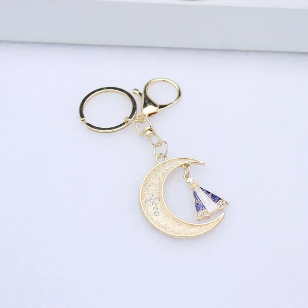 Wholesale Zinc Alloy Vintage Embossed Rose Gold Keychain Charm Keychain Key Ring Accessories Gift