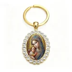 Wholesale Zinc Alloy Catholic Jesus Pattern Sticker Keychain Factory Direct Accessories - Image 5